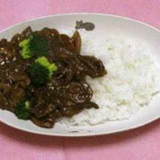 薄切り肉で手抜きカレー